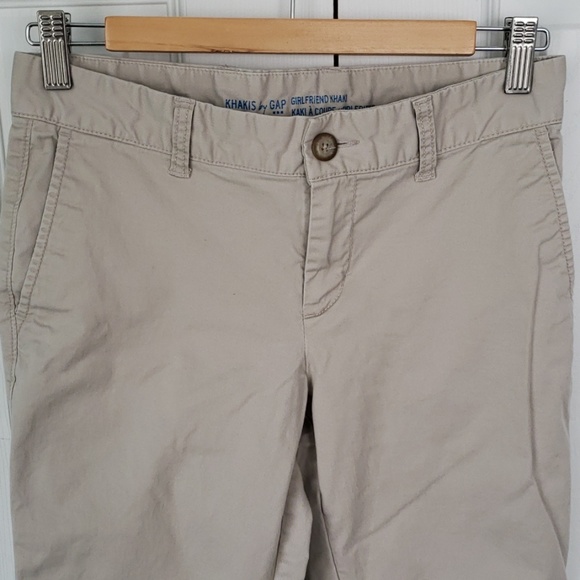 GAP Pants - GAP girlfriend khakis - size 0 regular